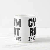 Mug Gym Rat - 24/7 365 - Bodybuilding (Centre)