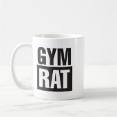 Mug Gym Rat - Workout - Hustle - Fitness - Motivation  (Gauche)