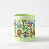 Mug Gymnase Jungle Exercice Animaux (Centre)