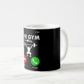 Mug Gymnase Powerlifting Bodybuilding Dit Cadeau (Devant droit)