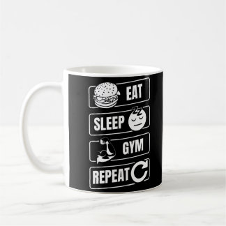 Mug Gymnase Sleep Répéter