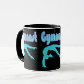 Mug Gymnaste Back Handspring Step Out Sarcelle (Devant gauche)