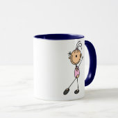 Mug Gymnaste en rose (Devant droit)