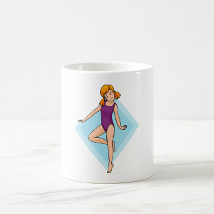 Mug Gymnaste Féminine en Justaucorps Violet
