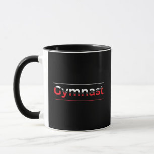 Mug Gymnaste - Mot minimaliste moderne de gymnastique