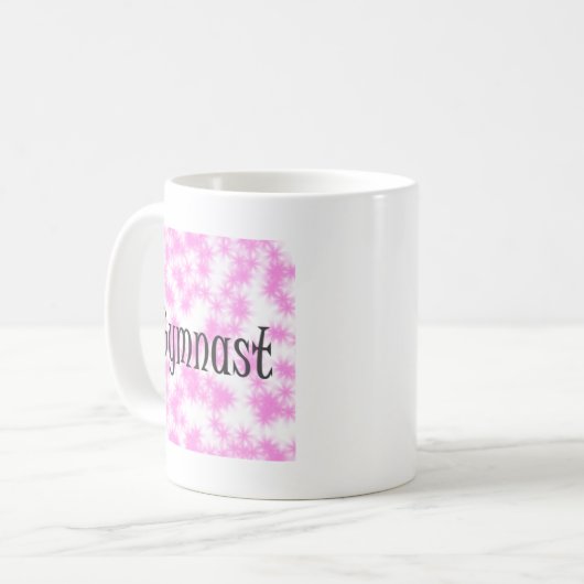 Mug Gymnaste rose et blanc (Devant gauche)