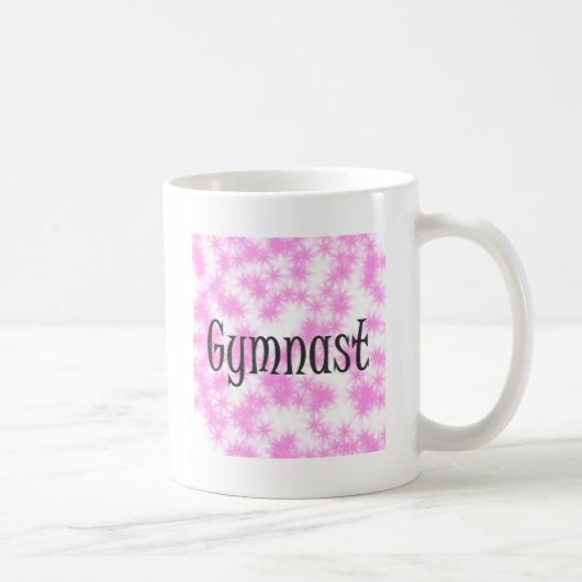 Mug Gymnaste rose et blanc (Droite)