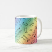 Mug Gymnastique d'amour de l'arc-en-ciel I (Devant droit)