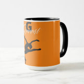 Mug Gymnastique Monogramme G est pour Gymnaste (Devant droit)
