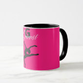 Mug Gymnastique Monogramme G est pour Gymnaste (Devant droit)