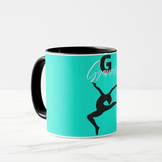 Mug Gymnastique Monogramme G est pour Gymnaste (Devant gauche)