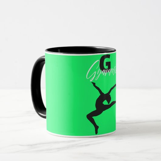 Mug Gymnastique Monogramme G est pour Gymnaste (Devant gauche)