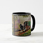Mug Gypsy Vanner cheval Irish Caravan wagon (Devant droit)