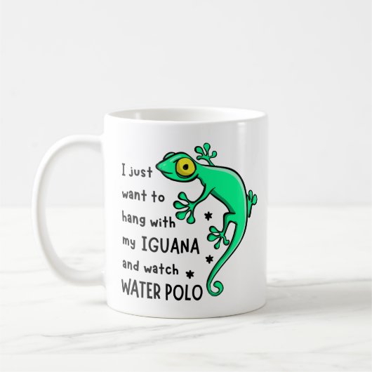 Mug H avec mon iguane et regarder le water-polo (Gauche)