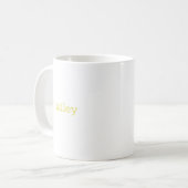 Mug H Monogramme floral initial (Devant gauche)