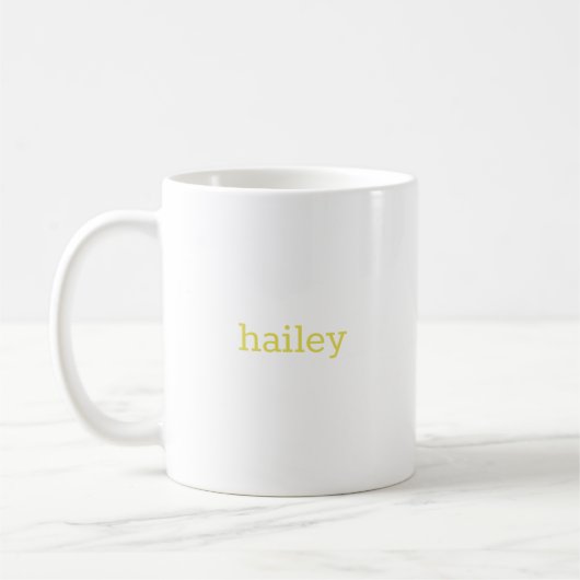 Mug H Monogramme floral initial (Gauche)