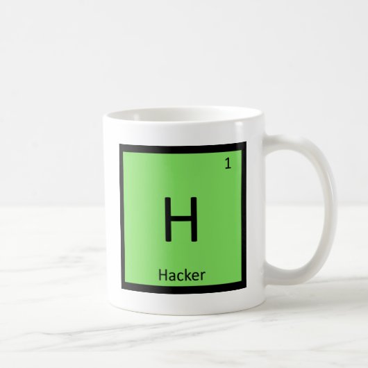 Mug H - Table périodique de chimie informatique pour p (Droite)