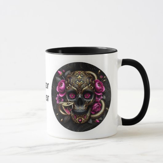 MUG HABILETÉ AVEC BOUGIE DE SNAKE PERSONNALISÉE. (Droite)