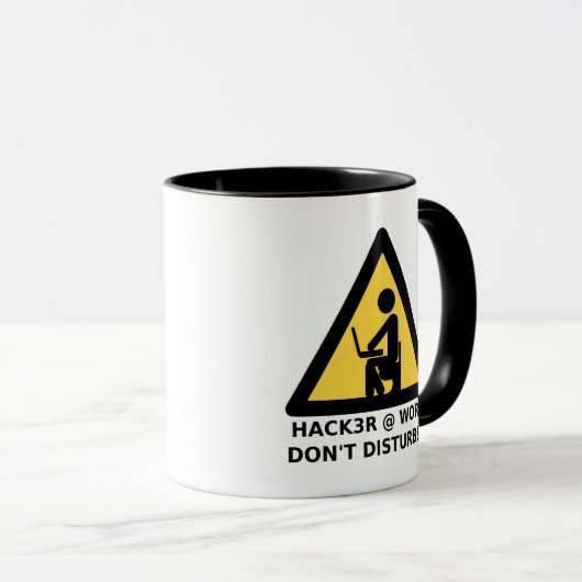 Mug Hacker au travail (Devant droit)