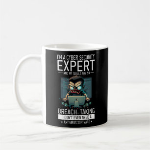 Mug Hacker Blanc Pour Le Cyber-Guerrier Et Hacker Éthi