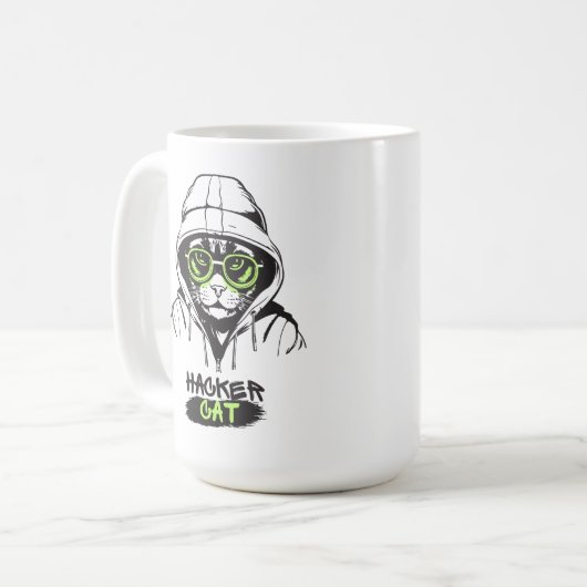 Mug Hacker cat (Devant gauche)