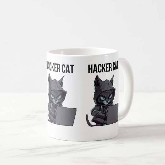 Mug Hacker cat (Devant droit)