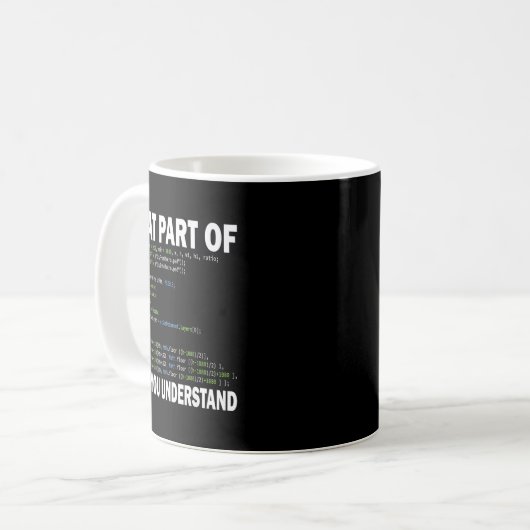 Mug Hacker Computer Programmer Apparel Coding What Par (Devant gauche)