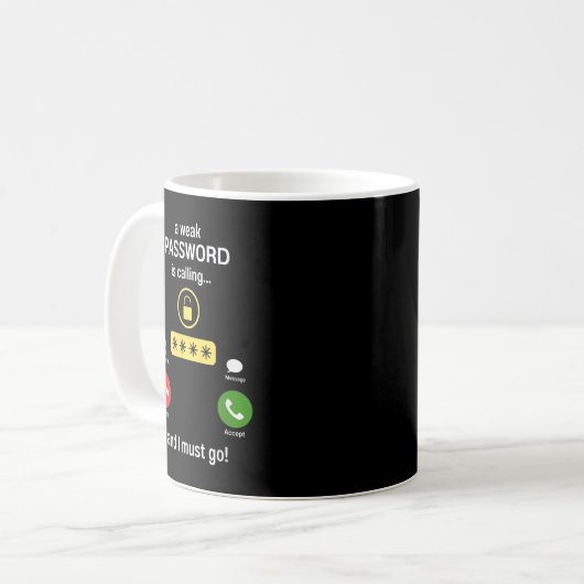 Mug Hacker éthique Casquette blanc - Cyber sécurité ré (Devant gauche)