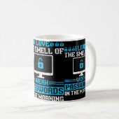 Mug Hacker éthique Casquette blanc - Cyber sécurité ré (Devant droit)