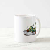 Mug Hadrosaurus Se Détendre Dans Un Jacuzzi. (Devant droit)