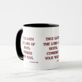 Mug Haggai 1:7 KJV Bible Verse Écriture Chrétienne (Devant gauche)