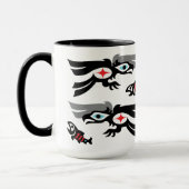 Mug Haida - festin d'Eagle de style de Tlingit (Gauche)