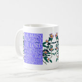 Mug Hail Mary Ave Maria Prière catholique latine/angla (Devant gauche)