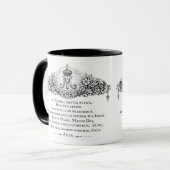 Mug Hail Mary Prayer English & Latin Catholic (Devant gauche)