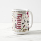 Mug Hair Stylist Salon Gift Custom (Devant droit)