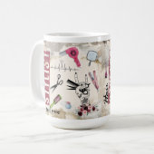 Mug Hair Stylist Salon Gift Custom (Devant gauche)