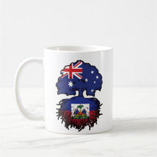 Mug Haïti Haïti Australie Australie drapeau des racine