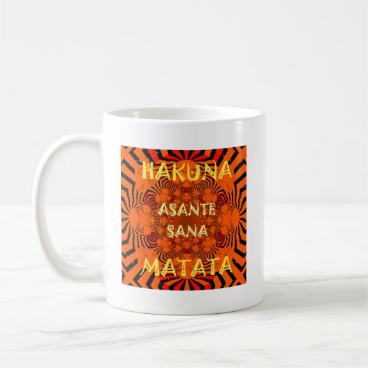Mug Hakuna Matata Merci exceptionnel unique (Gauche)