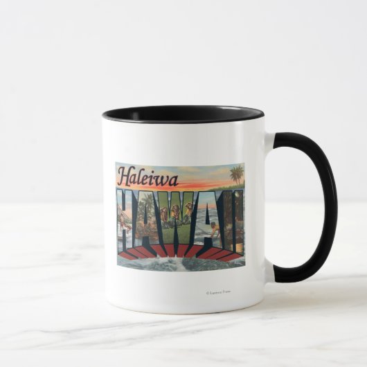 Mug Haleiwa, Hawaii - Scènes de grandes lettres (Droite)