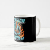 Mug Half Gamer, Half Firefighter (Devant droit)