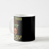 Mug Half Hood Half Holy Pray Christian African Afro Bl (Devant gauche)