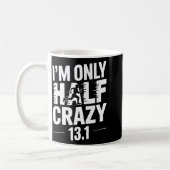 Mug Half Marathon Art For Men Women 13.1 Half Marathon (Gauche)