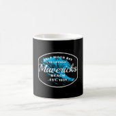 Mug Half Moon Y Mavericks Beach Surfing Gift Travel (Centre)
