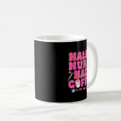Mug Half Nurse Half Coffee Nurse  (Devant droit)