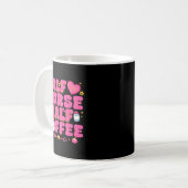 Mug Half Nurse Half Coffee Nurse  (Devant gauche)