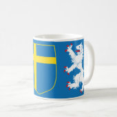 Mug HALLAND Manteau d'armoiries Coffee Cup. (Devant droit)