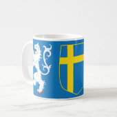 Mug HALLAND Manteau d'armoiries Coffee Cup. (Devant gauche)