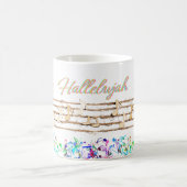Mug "Hallelujah Louez le Seigneur" Musique Note Design (Centre)