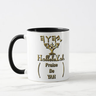 Mug HalleluYah loue Be YAH Gold