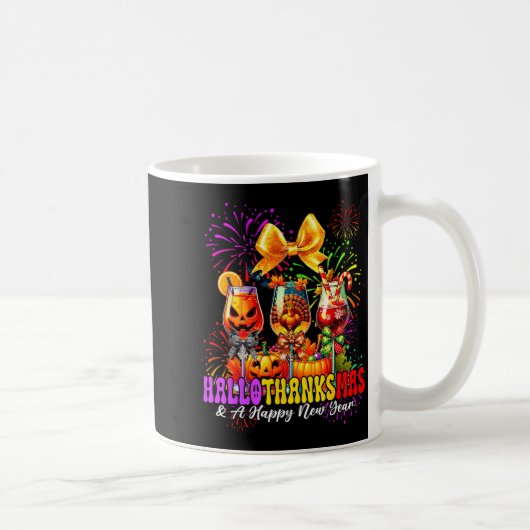 Mug Hallothanksmas &amp; A Happy New Year Fireworks Wi (Droite)
